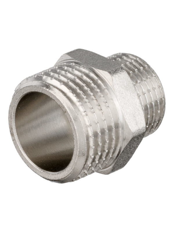 Ниппель НxН переходной V&G 1/2"х3/8"